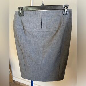Express Gray Pencil Skirt Knee-length Work